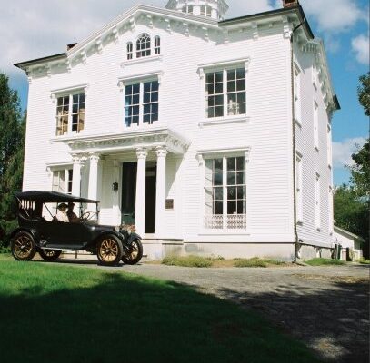 Palmer House Front With Old Car
