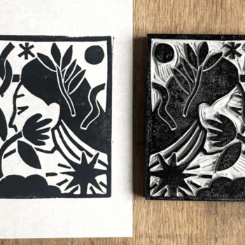 Fall Art Series #2 - Linocut printmaking on Sunday October 25, 10-11 AM